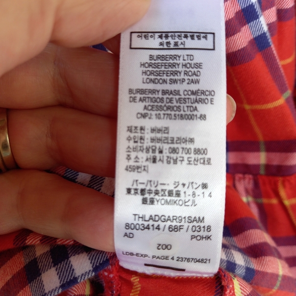 Baby Burberry plaid dress - Picture 9 of 13